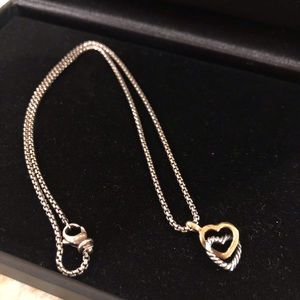 David Yurman Double heart necklace